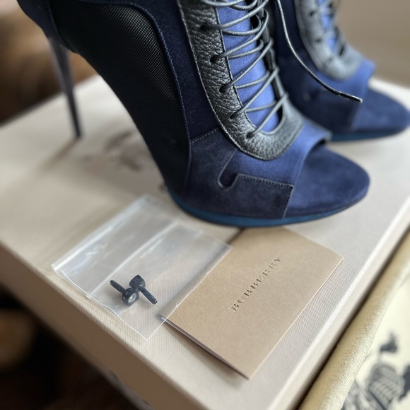 Authentic Burberry Peep Toe Ankle Booties - Picture 8 of 10